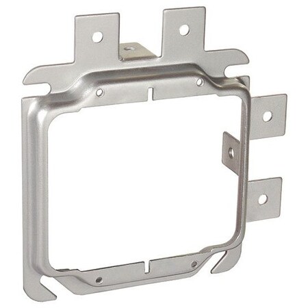 Southwire Device Ring, 2 Gangs, Galvanized Steel, Square Box Type SLR-250